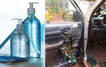 Nước Rửa Tay Khô Có Thể Phát Nổ Trong Ô Tô Dưới Trời Nắng Nóng